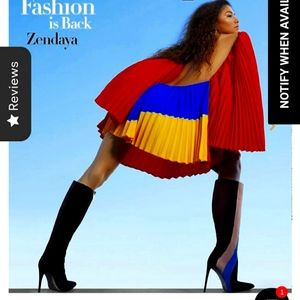 One brand new pair of lavender Tori Soudan Greta high heel boots